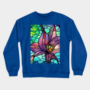 Stained Glass Lily Crewneck Sweatshirt